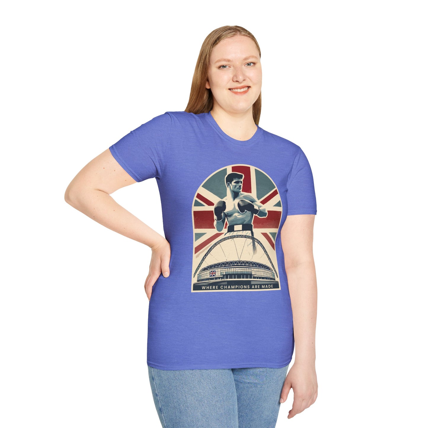 Where Champions Are Made UK Boxing T-Shirt – Wembley Stadium and British Pride