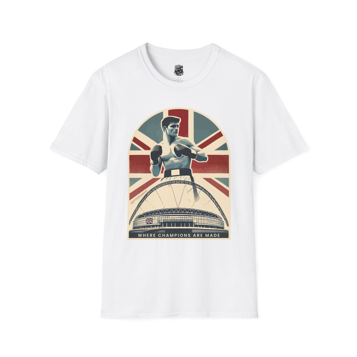 Where Champions Are Made UK Boxing T-Shirt – Wembley Stadium and British Pride