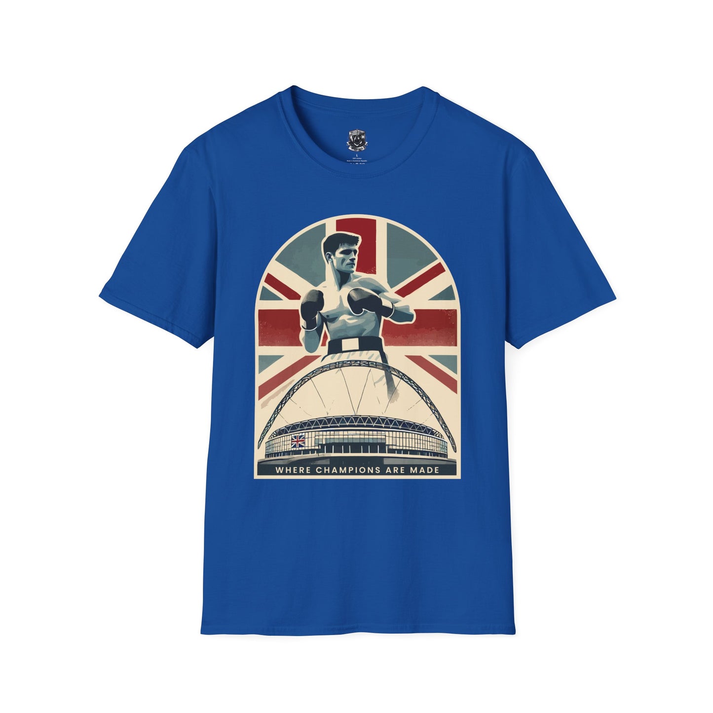 Where Champions Are Made UK Boxing T-Shirt – Wembley Stadium and British Pride
