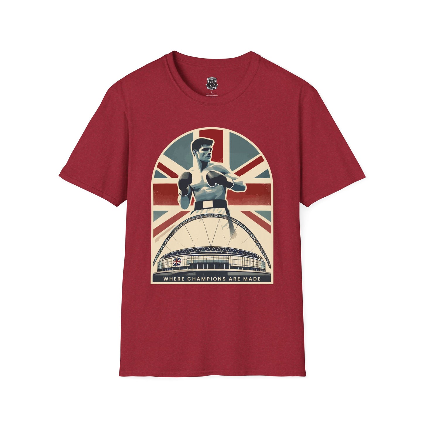 Where Champions Are Made UK Boxing T-Shirt – Wembley Stadium and British Pride